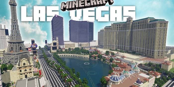 ผู้เล่นสร้างทางเล่นทั้งสาย Las Vegas ใน Minecraft