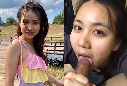 คลิปหลุด วัยรุ่นไทย โม๊คสด ดูดจนแฟนเสียวทนไม่ไหว พ่นน้ำควยใส่ปาก