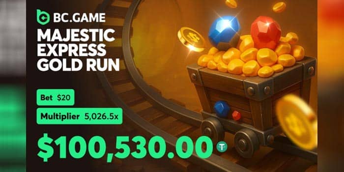 ผู้เล่น BC.Game ทำเงินจากเดิมพัน $20 เป็นชนะ $100K+